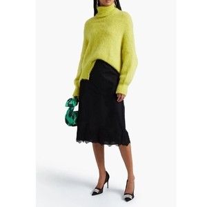 RED VALENTINO Black Lace Skirt